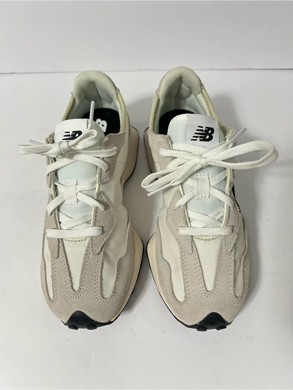 New Balance 327 Athletic Shoes Sneakers Little Kid 3.5 Silver Birch/Navy BA1-13
